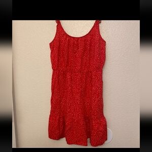 Red Sleeveless Banana Republic Size Medium Sundress